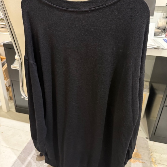 Splendid Wide Neck Sweatshirt with Front Pocket - Picture 4 of 4